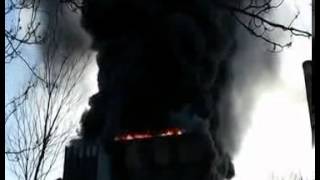 Пожар на ТЭС в Донецкой области