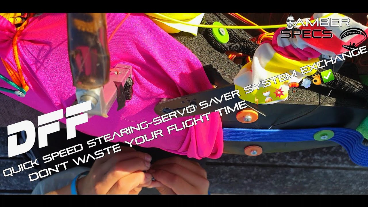 RC-Paragliding: DFF System quick speed Servo Exchange