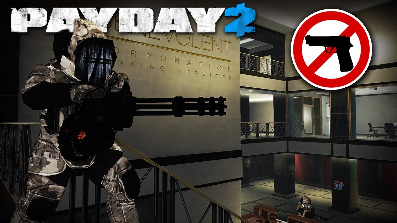 Big Bank With Minigun Dozers No Kills No Pagers Payday 2 Heavy Security Mod...