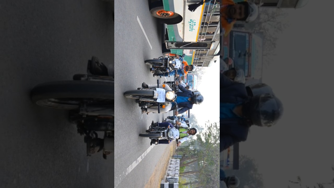 Road Safety Awareness Blind Fold Bike Rally  By Dr.MohithSitha 100 days Marriage Seva Celebrations