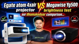 Egate atom 4xair vs Megawise Yg500 projector comparison...
