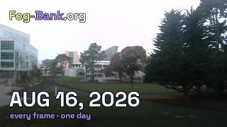FogCam timelapse for Sunday, August 16, 2026