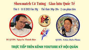 Trực Tiếp | ĐCQTĐS. Nguyễn Thành Bảo Vs QTĐS. Triệu Dịch Phàm (Đài Loan) | 30p + 20s (2 Ván)
