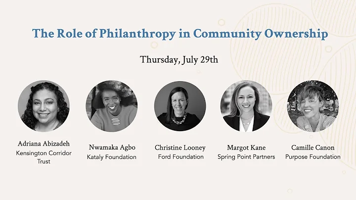 Purpose Webinar: The Role of Philanthropy in Commu...