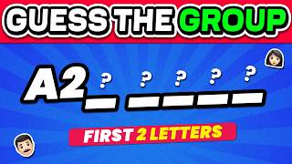 GUESS THE K-POP GROUP BY FIRST 2 LETTERS ⭐ | kpop quiz 2026