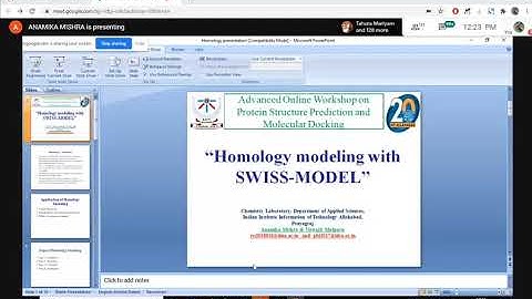 Protein structure Modelling- hands-on | Day-1, Session 2 | Workshop IIIT A |