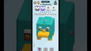 Screw Land 3D - Level 1, 2 gameplay logic puzzle color sort match sort brain casual game walkthrough