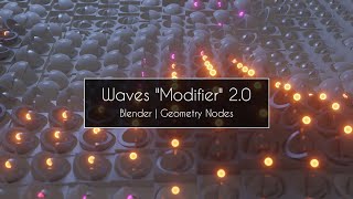 WAVES Motion Graphics Modifier 2.0 | Blender | Geometry Nodes