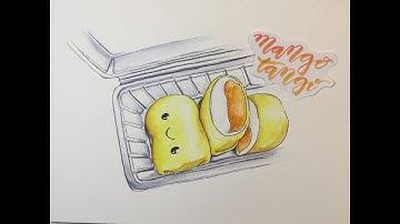 How To Draw Kawaii (かわいい | 可愛い) Mango Pancakes | (Step by Step Easy)