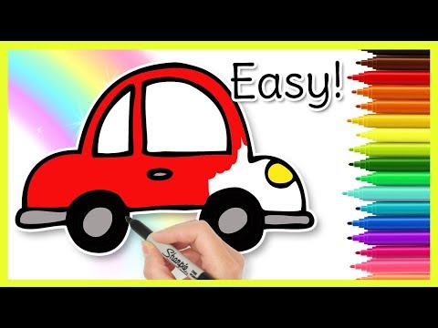 Video: How To Draw A Car For A Child