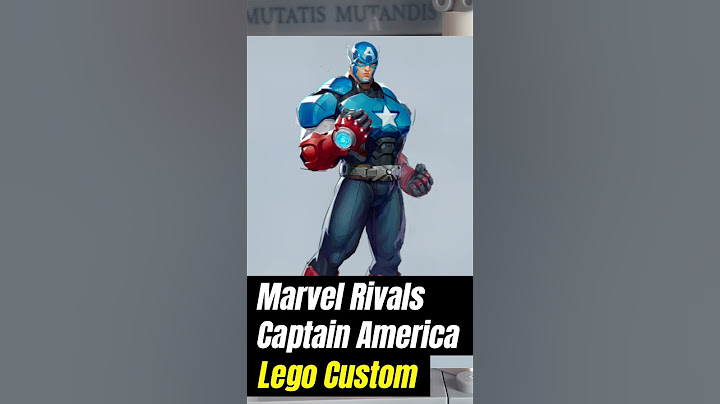 Lego custom Marvel Rivals Captain America | #lego #marvel #marvelrivals #custom