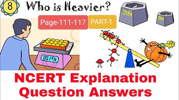 हिन्दी Explanation + Ncert question answers / Who is heavier / Class-3 Maths /
