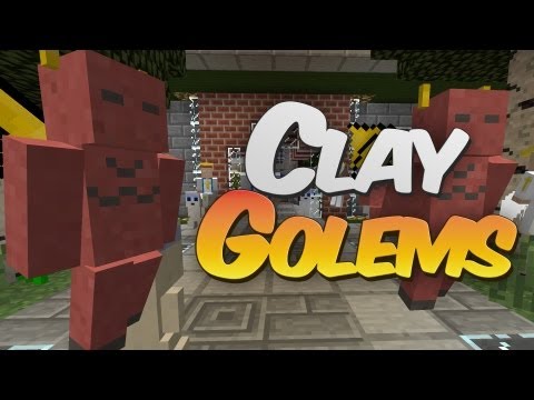 Cute Clay Pets in Minecraft - Clay Golems v2 Mod Showcase - 동영상