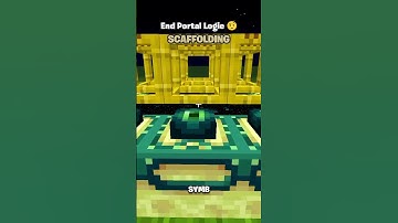 Minecraft End Portal Logic 🤨 ?? ( Passo Bem To ) #shorts #minecraft