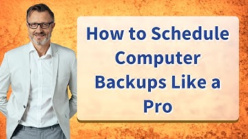 How to Schedule Computer Backups Like a Pro