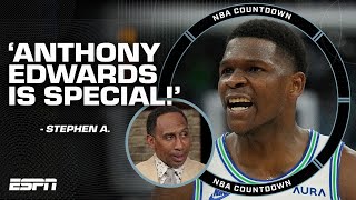 Stephen A.: Anthony Edwards put on a SHOW, he's something SPECIAL!  | NBA Countdown