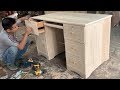 How To Build A Modern Computer Desk - Project Information Woodworking Design Ideas