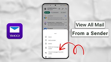 How to view all mails from a sender in Yahoo on Your Phone