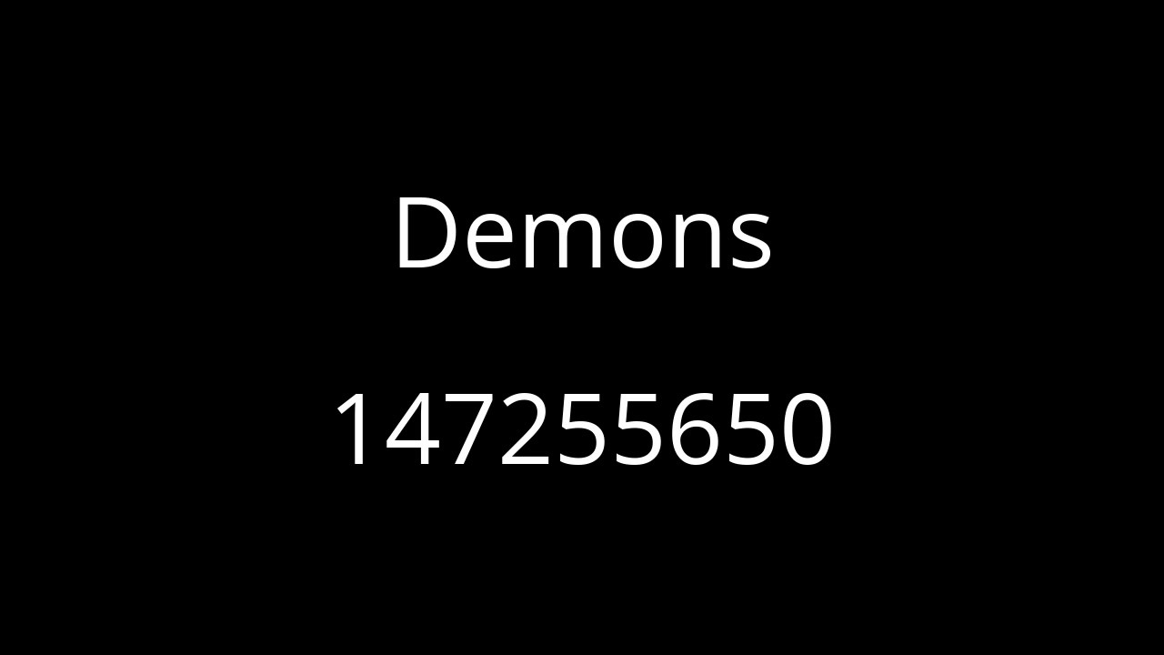 Roblox Audio Demons - thunderimagine dragonsroblox id code youtube