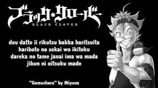 Black Clover Opening 5 Full『Gamushara』by Miyuna | Lyrics