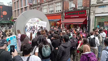 Crowds in Dublin Wave to NYC Through Visual Portal