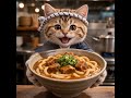 猫印のカレー南蛮うどんのCMです