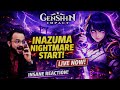 INAZUMA EXPLORE LIVE⚡DAR KA MAHOL 😱 + 🔥CHARACTER REVIEW |SHOCKING REACTION GENSHIN LIVE