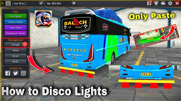 How to Bus Disco lighting Kaisa add hoga in Bus simulator Indonesia