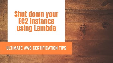 Automatically shut down your ec2 using Lambda