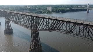Viewing the Walkway Over The Hudson by drone