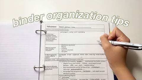 binder organization tips + how to keep it organized 📂