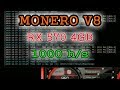 1000 хэшей на V8 с RX570 4GB