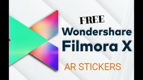 HOW TO ADD AR STICKERS - FILMORA X | FREE DOWNLOAD