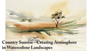 Atmosphere and Soft Light in Watercolour + My Favourite Tool to Paint Trees | Loose Watercolour Demo