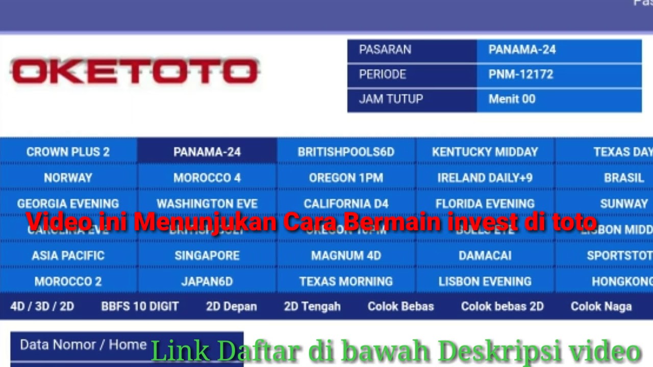 Main Invest Untung Besar Di Toto Youtube