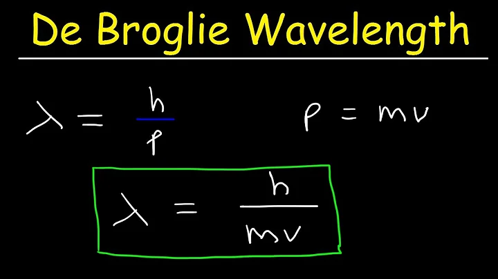 De Broglie Wavelength Problems In Chemistry