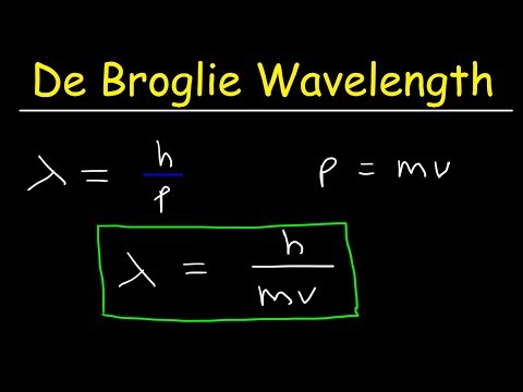 تصویری: فرمول طول موج د بروگلی؟