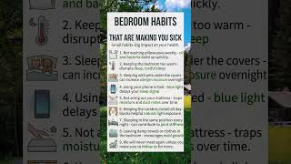 8 Bedroom Habits That Are Making You Sick #shortsfeed #youtubeshorts #healthfacts