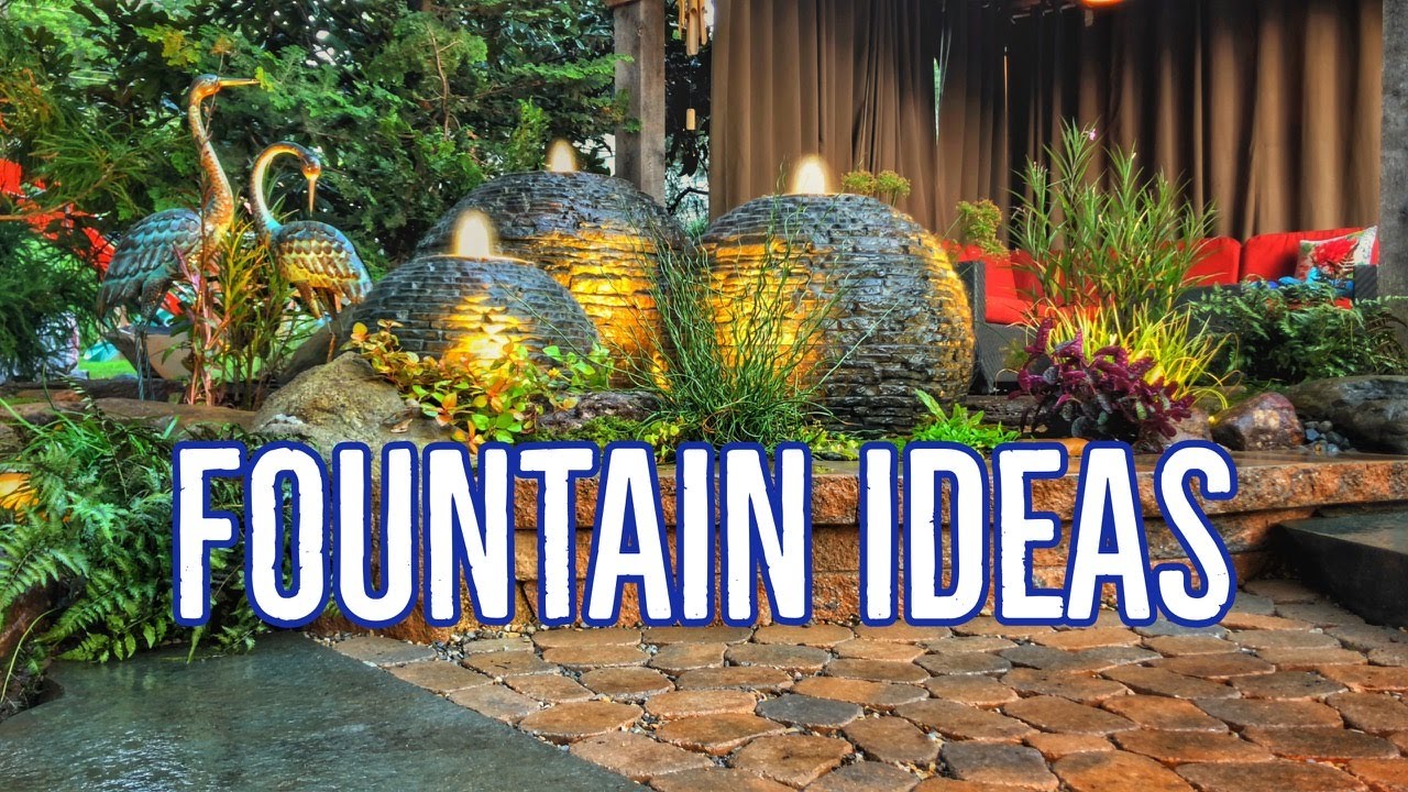 Landscape Fountain Ideas Garden Waterfalls Youtube