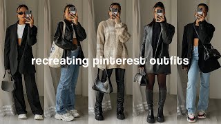 recreating pinterest outfits *winter lookbook*