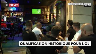 Ligue des champions : les supporters lyonnais ont fêté la qualification historique de l'OL