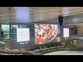 Transparent ledwall  interior design ideas  clear digital media walls  shopping mall