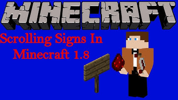 Scrolling Signs In Minecraft 1 8