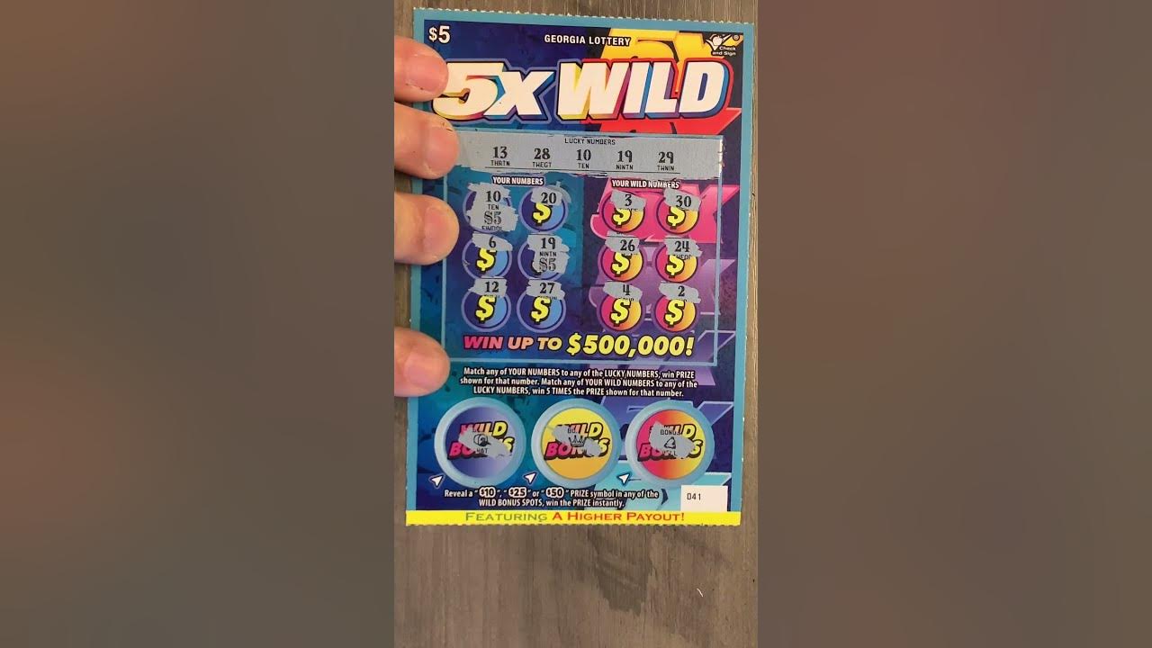 One ticket quickie georgia 5 5x wild winner no 14 