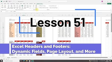 51. Excel Headers and Footers: Dynamic Fields, Page Layout, and More