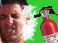 Fire Extinguisher Prank on Tanning Guido