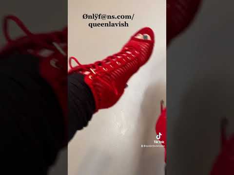 Red pumps