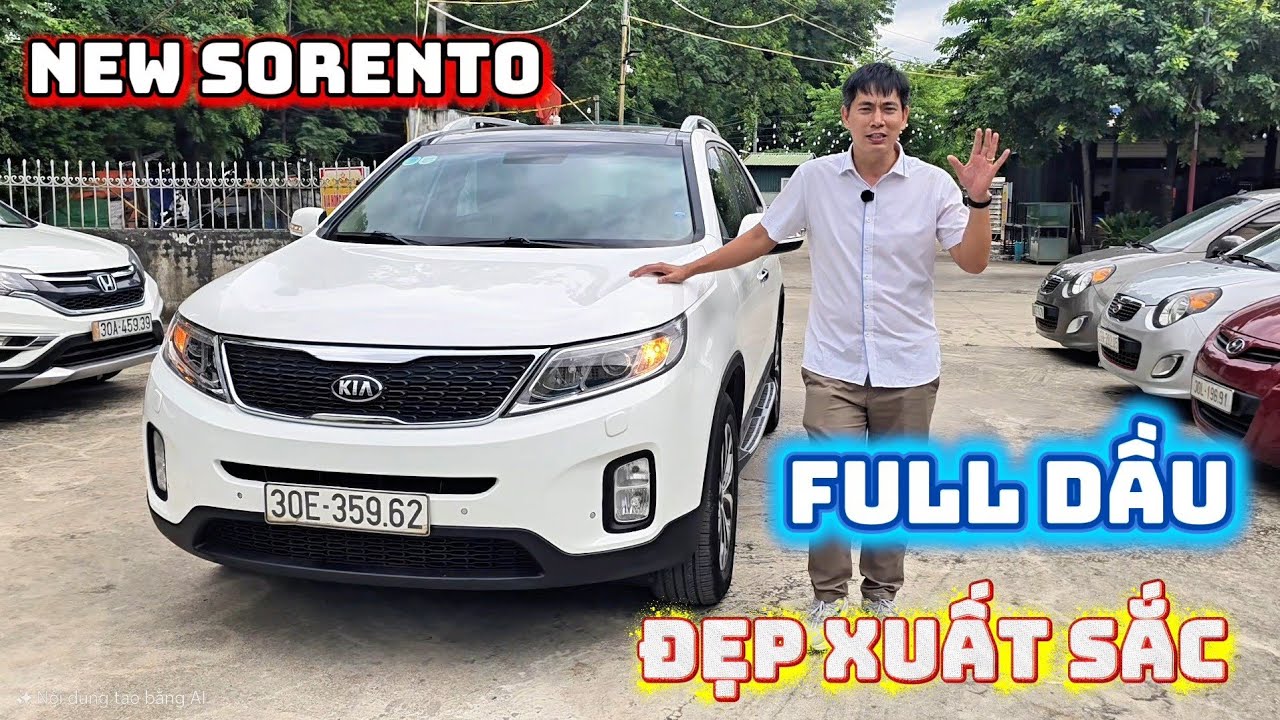Kia Sorento Full dầu 2016 màu trắng, 1 chủ giữ gìn | Thiết kế đẹp, option cao