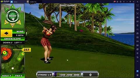 Golden Tee Golf Mobile Bluestacks look left/right Tutorial