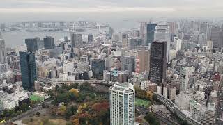 View from inside Tokyo Tower.  12-2019